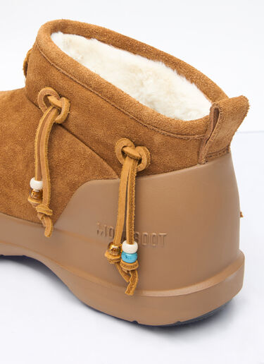 Moon Boot Luna Low Beads Suede Boots Brown mnb0260004