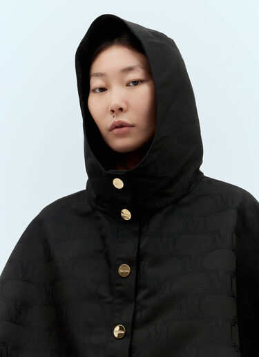 Max Mara Jacquard Cape Black max0257038