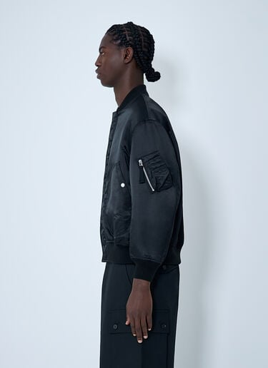 Satin Bomber Jacket Comme des Garçons Homme Satin Bomber Jacket Black cdh0162002
