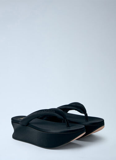 Balenciaga Gaeta Thong Sandals Black bal0264024