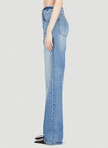 Saint Laurent Extreme Baggy Straight-Leg Jeans Blue sla0253027