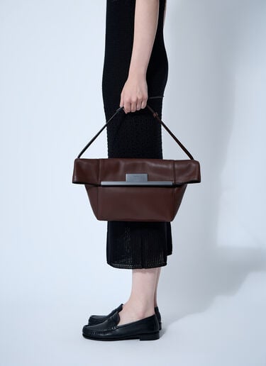 Max Mara Small Leather Shoulder Bag Brown max0260040