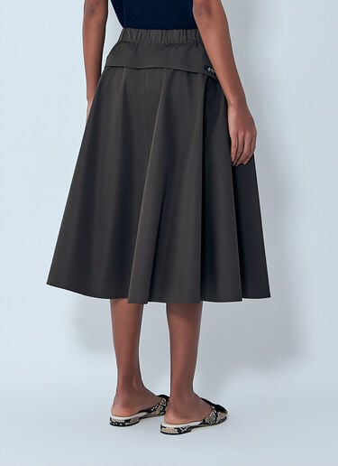Prada Technical Fabric Circle Skirt Khaki pra0263002