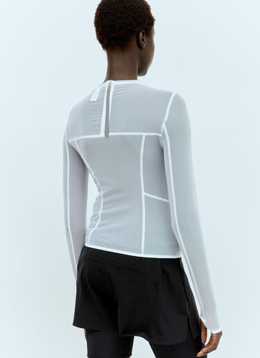 RUNNING ORDER Eden Long Sleeve Mesh Top White run0356005