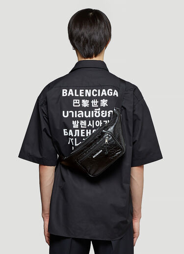 Balenciaga Explorer Leather Belt Bag Black bal0143068