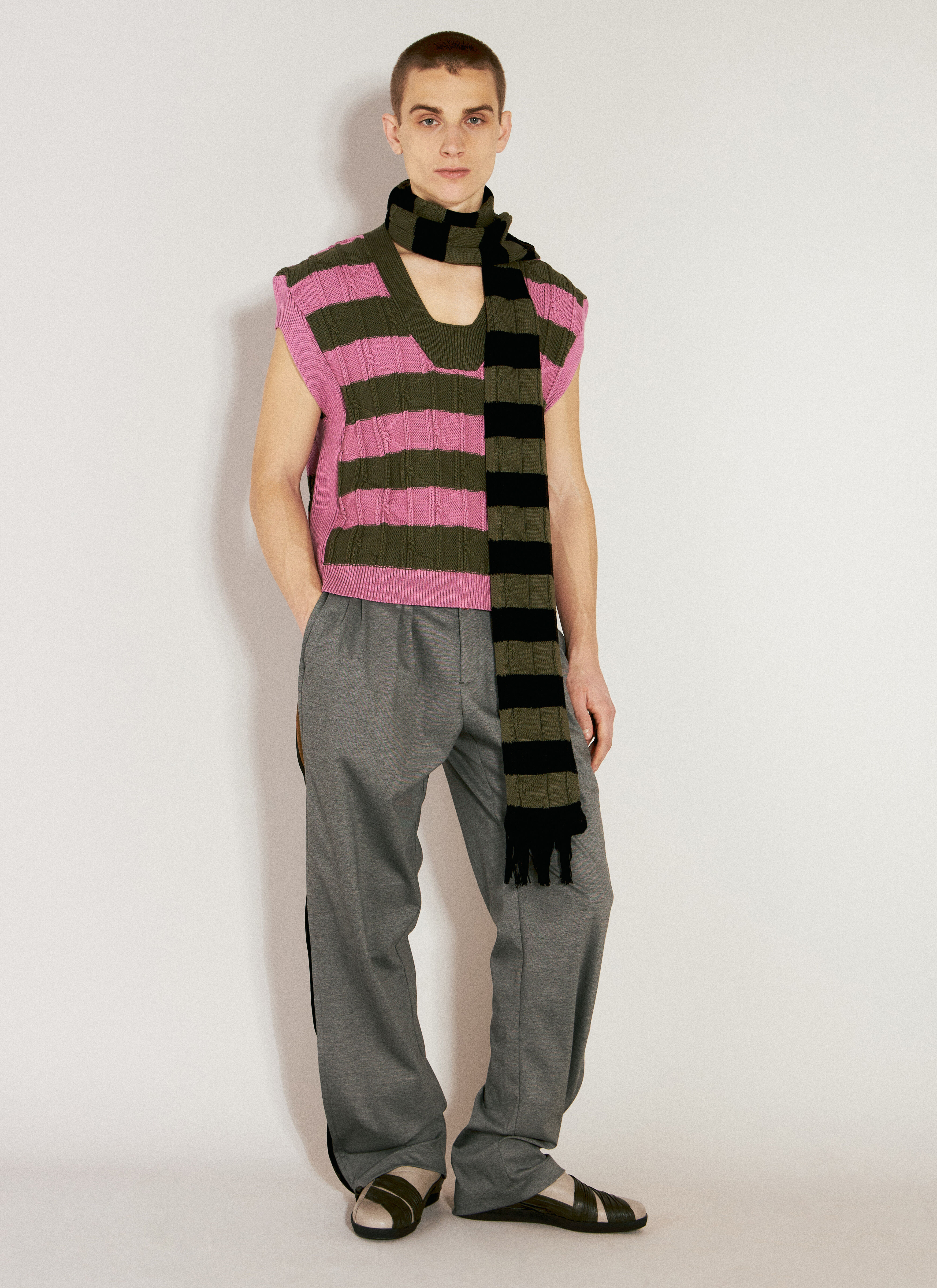 Kiko Kostadinov Men's' Merli Knit Vest in Pink | LN-CC®