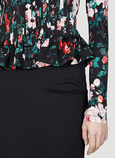 Black Rose Sculpted Top Rabanne Black Rose Sculpted Top Black pac0252003