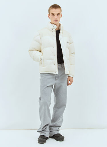 Moncler RE-ICONS Verone Reversible Short Down Jacket Off white mvs0158001