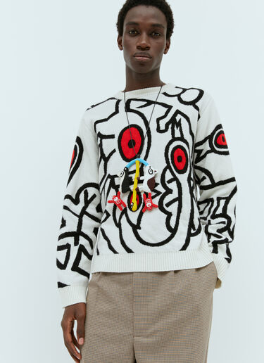 Walter Van Beirendonck Dogs Jewel Necklace Multicolour wlt0154032