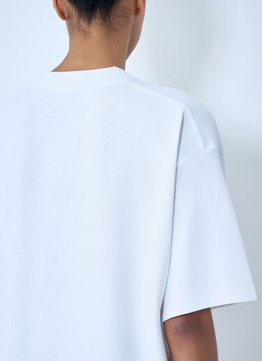 Alexander Wang Cotton Jersey Graphic T-Shirt Blue awg0264006