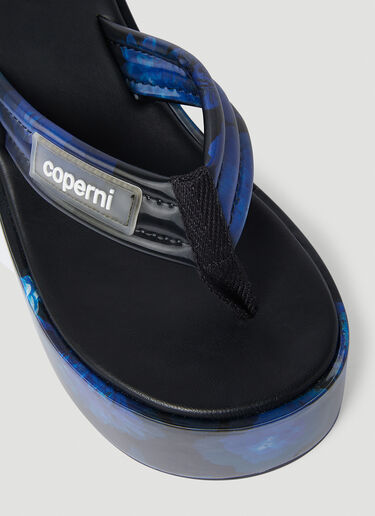 Coperni Holographic Platform Sandals Black cpn0252013