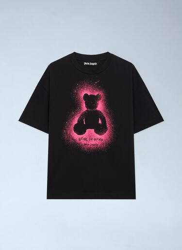 Spray Bear Regular T-shirt Palm Angels Spray Bear Regular T-shirt Black pma0162005