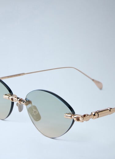 H65 Oval Sunglasses Kuboraum H65 Oval Sunglasses Gold kub0364004