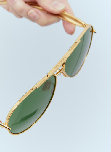Bottega Veneta Sardine Aviator Sunglasses Gold bos0355005