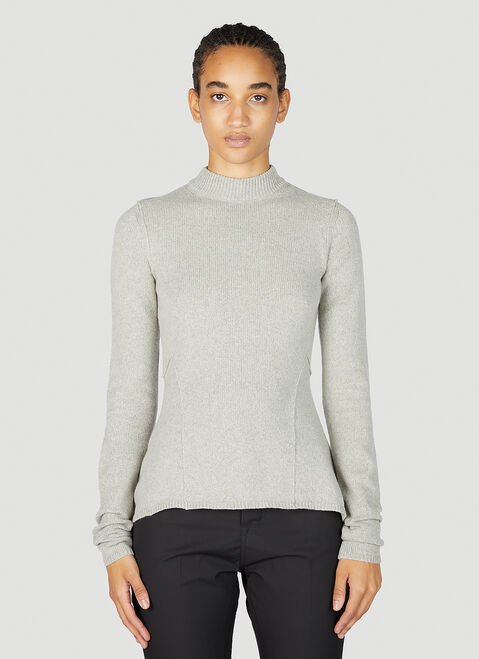 Rick Owens Asymmetrical sweater Green ric0253020