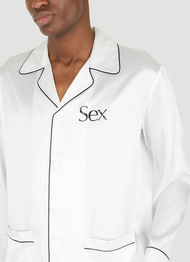 More Joy Sex Silk Pyjamas White mjy0347083