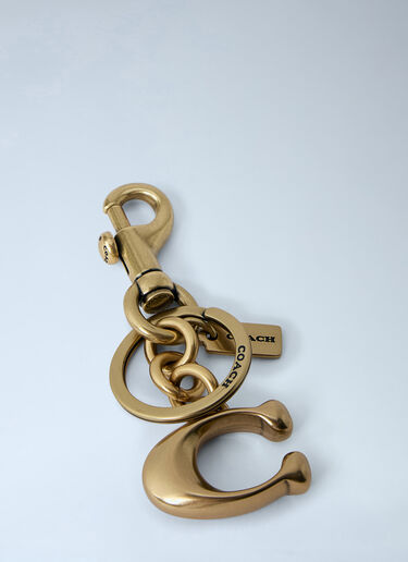 Coach Signature C Bag Charm Gold coa0264029