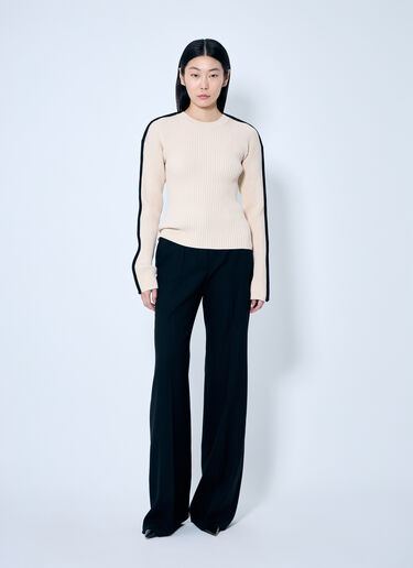 Sportmax Stretch Fitted Sweater Cream spx0259008