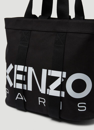 Kenzo 徽标印花托特包 黑 knz0250044