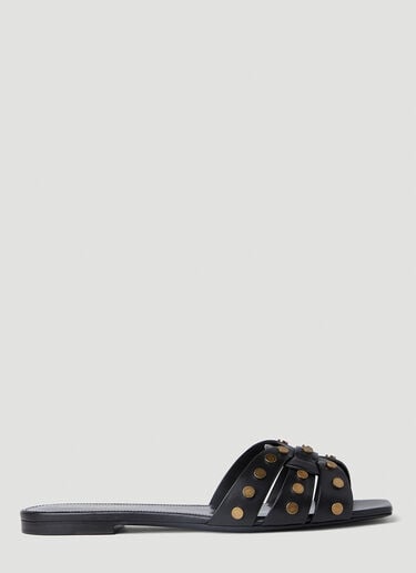 Saint Laurent Tribute Studded Sandals Black sla0251182