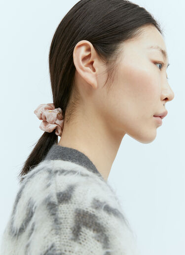 Gucci Set of Two Silk GG Scrunchies Pink guc0255118