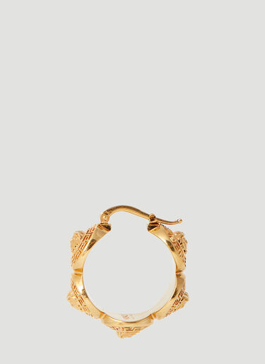 Versace Tribute Medusa Hoop Earrings Gold ver0255034