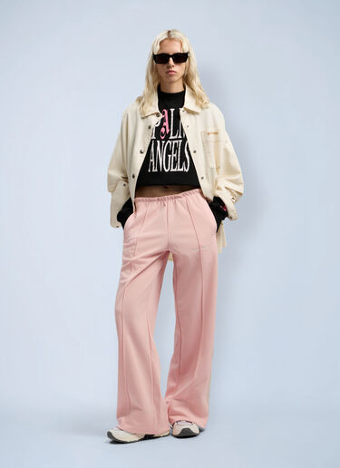 Flames Fitted Crew Sweatshirt Palm Angels Flames Fitted Crew Sweatshirt Black pma0262075