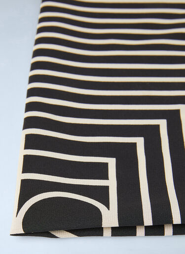 TOTEME 시그니처 모노그램 스카프 블랙 tot0251018