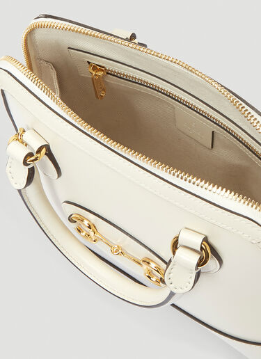 Gucci 1955 Horsebit Small Top Handle Bag White guc0240036