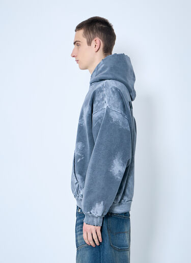 Balenciaga Logo Print Hooded Sweatshirt Grey bal0159013