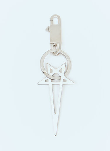 Rick Owens 펜타그램 열쇠고리 실버 ric0157032