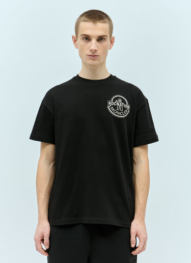 Moncler x Roc Nation designed by Jay-Z Logo Applique T-Shirt Black mrn0156008