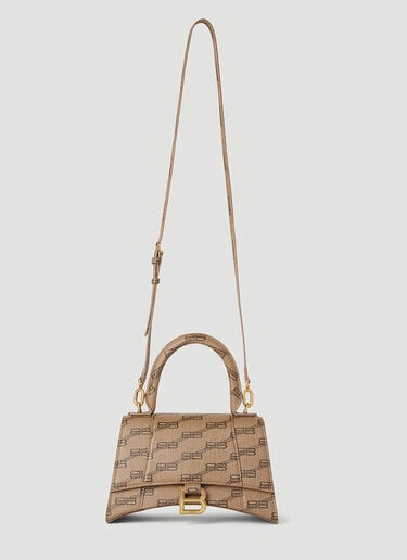 Balenciaga Hourglass Small Shoulder Bag Beige bal0251084