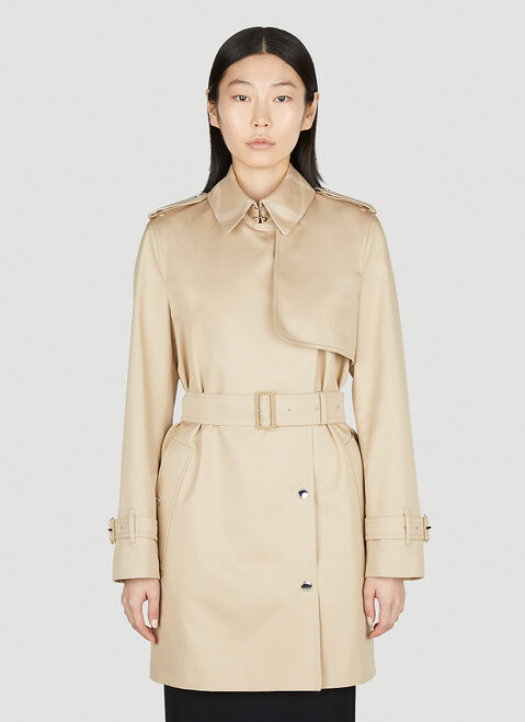 TOTEME Check Trench Coat Camel tot0253001