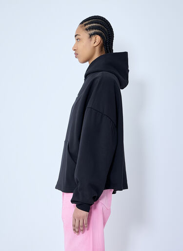 Logo Motif Hooded Sweatshirt Balenciaga Logo Motif Hooded Sweatshirt Black bal0259066