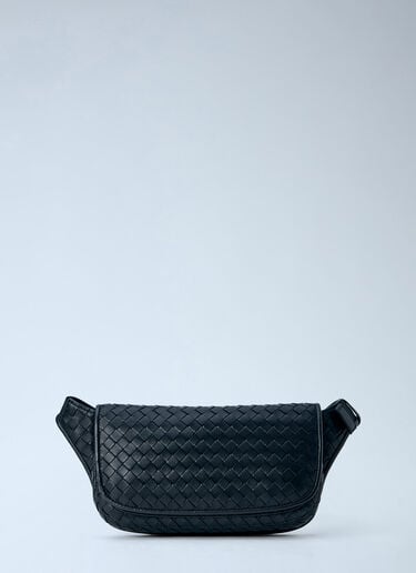 LN-CC® - Bottega Veneta: Intrecciato Woven Leather Belt Bag - Black Bottega Veneta Intrecciato Woven Leather Belt Bag Black bov0165006