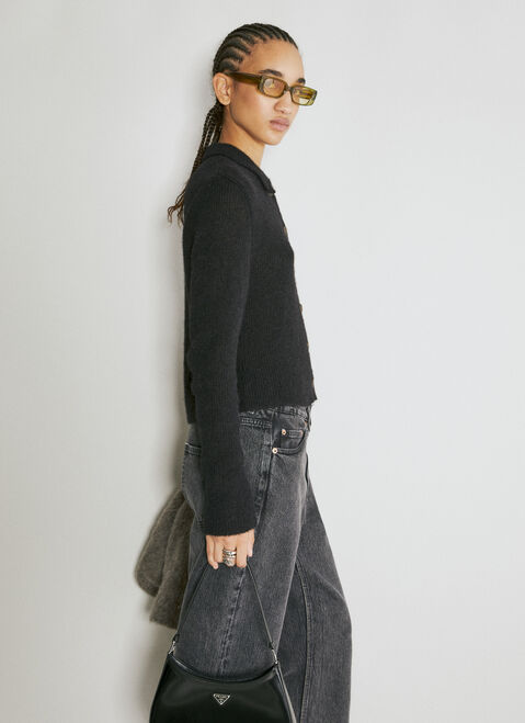 Our Legacy Mazzy Knit Cardigan Blue our0255002