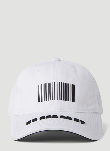 VTMNTS Barcode Baseball Cap White vtm0351012