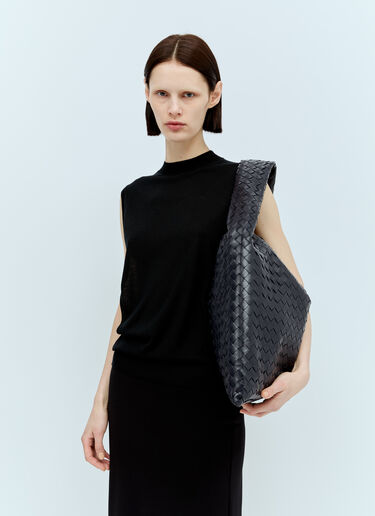 Bottega Veneta 라지 홉 숄더백 블루 bov0255066