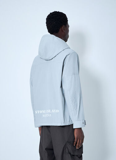 Stone Island Hooded Windbreaker Jacket Grey sto0164068