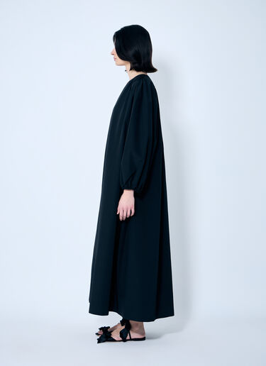 The Row Beauvoir Midi Dress Black row0259003