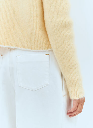 Le Pull Marina Sweater Jacquemus Le Pull Marina Sweater Yellow jac0258005