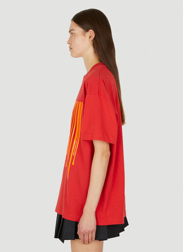 VTMNTS Dripping Barcode T-Shirt Red vtm0350010