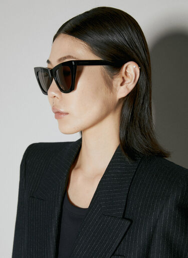 Saint Laurent New Wave 214 Kate Sunglasses Black yss0253013