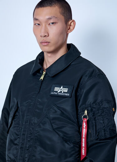 LN-CC® - Alpha Industries: CWU-45 Heritage Bomber Jacket - Black Alpha Industries CWU-45 Heritage Bomber Jacket Black alp0366002