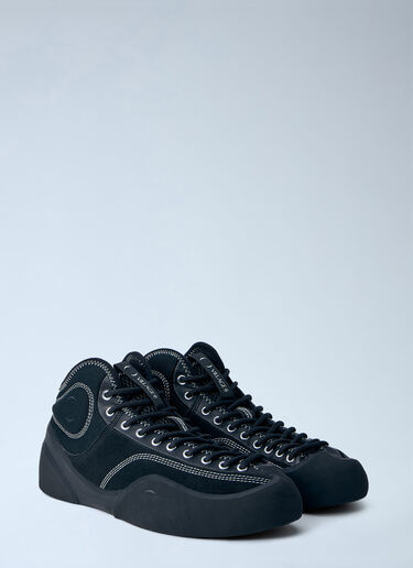 Village PM High-Top Sneakers with Contrast Stitching Black vpm0164003