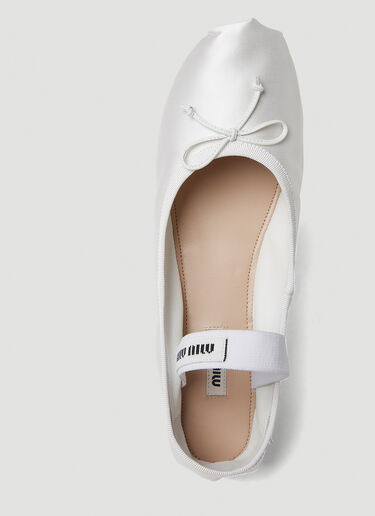 Miu Miu Ballerina Shoes White miu0250051