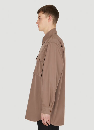 Lemaire 밀리터리 셔츠 브라운 lem0150008