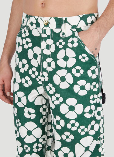 Marni x Carhartt Floral Print Pants Green mca0150014