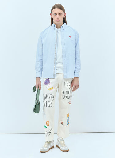 Human Made Printed Chino Pants Cream hmd0154007